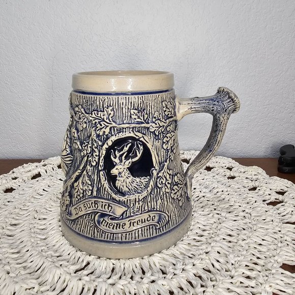 Vintage Original German Thewalt Cornell Exclusive Knights Beer Stein/Engraved Jo - Picture 1 of 8